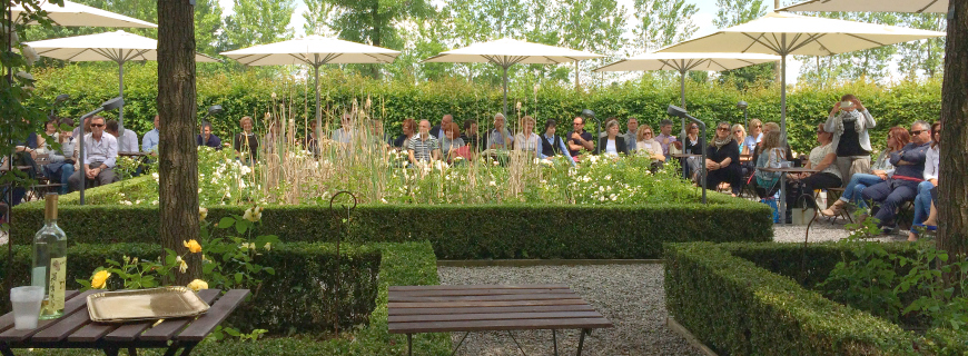 Un giardino per eventi all’aperto