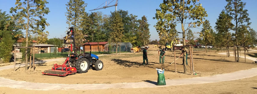 Creazione di un parco privato con vialetti interni